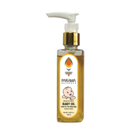 Parama Naturals-Almond-Turmeric BABY OIL Head To Toe Massage -100ml