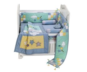 Blooming Buds-6Pc Cot Bedding Set - Sweet Lullaby