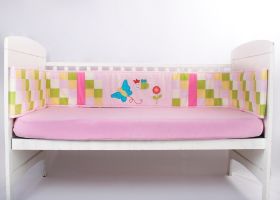 Blooming Buds-Full Cot Bumper - Garden Daisy