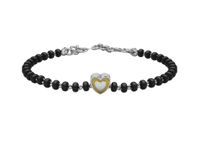 SterliNg Silver SiNgle Kube Nazariya for Baby &amp; Child with Heart Babykubes-6"-Yellow