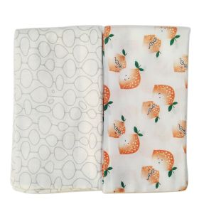 Lil amigos nest Printed Swaddles for New Born Baby, 100% Organic & Soft Cotton Muslin, Baby wrap, Multipurpose Unisex Collection for 0-24 Months Baby, Baby Shower Gift (Multicolour, 100x100cm)