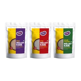 Early Food-Pack of 5 - Millet Rava and Khapli Rava 250 g x 5
