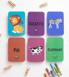 Early Buds-Coloured Birds, Animals & Insect Flashcards