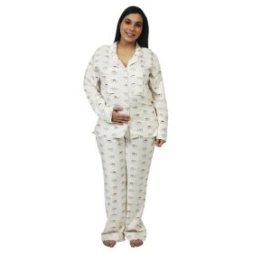 Chicmomz Elephant Print Maternity Nightsuit-M