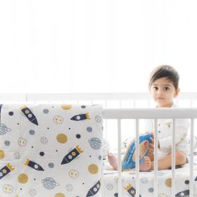 Yellow Doodle-Child Of The Universe - Reversible Comfort Quilt