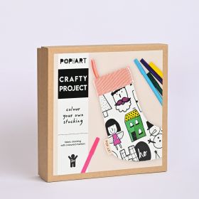 Pop goes the Art-Crafty Project | Colour Your Own Stocking