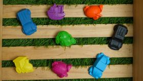 Peekado Crayons-Vehicle Crayon - set of 8