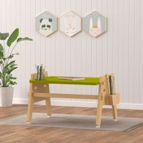 X & Y - Metallic Berries Floor Table / Chowki-Green