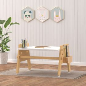 X & Y - Metallic Berries Floor Table / Chowki-White
