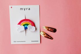Myra Miracles-Crochet Rainbow Snapclip 