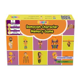 Zooplay India-Ramayan Character Memory Card Game Flashcards -Pack of 26( Includes 13 Character)