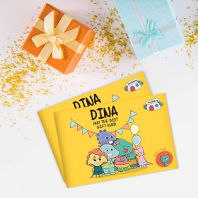Dinostaury-Children's Book- Dina and the Best Gift Ever