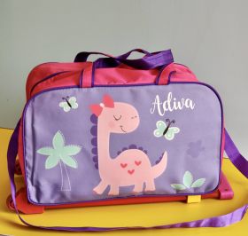 Little Birdies-Trolley Bags-Dinosaur-Girl