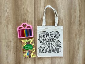 Little Canvas-DIY Colouring Best Friends Tote Bag 