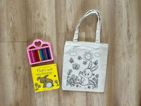 Little Canvas-DIY Colouring Bunny Rabbit Tote Bag 