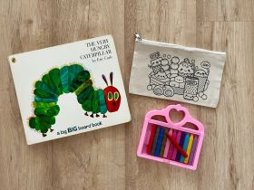 Little Canvas-DIY Colouring Yummy Foodland Pouch 