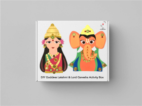 Little Canvas-DIY Goddess Lakshmi and Lord Ganesha Activity Box