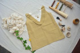 Sankalpa Art Village-V dress-Beige-6-12 Months