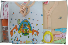 Love Baby-New Born Baby Gift Set Peach Big Love House Peach