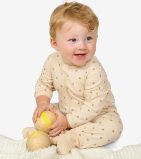 Tickle Tickle - Lil StarDust Organic Zipup sleepsuit, Newborn upto 2 years