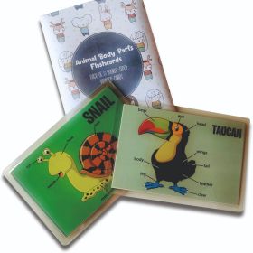 Zooplay India-Animal Body Parts Flashcards- Pack of 10