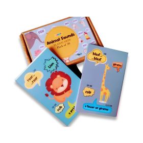 Zooplay India-Animals sounds flashcards with collective noun and baby name
