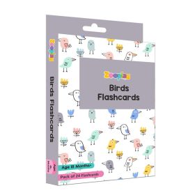 Zooplay India-Birds Flash Cards for Kids- Pack of 24