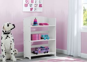 Delta Children Wide Bookshelf - White