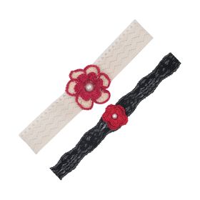 Funkrafts Crochet Girls Headbands Pack of 2 - Pink-FUNHB447