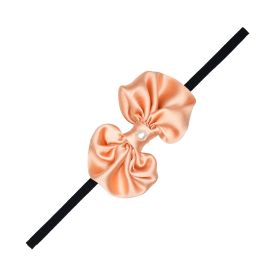 Funkrafts Girls Satin Silk Bow Headband - Peach-FUNHB511B
