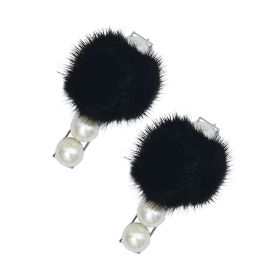 Funkrafts Trendy Girls Hair Clips Set of 2 - Black - FUNHC262