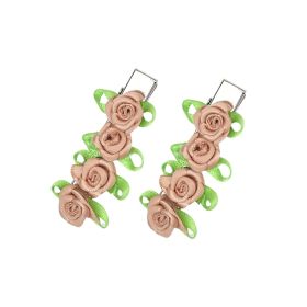 Funkrafts Trendy Girls Hair Clips Set of 2 - Golden - FUNHC289