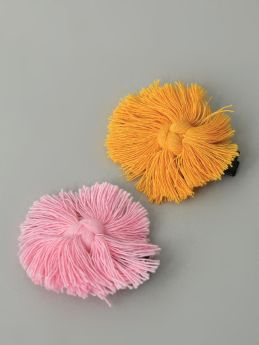 Funkrafts Girls Trendy Macrame  Hair Clips Set of 2 - Multicolor-FUNHC560