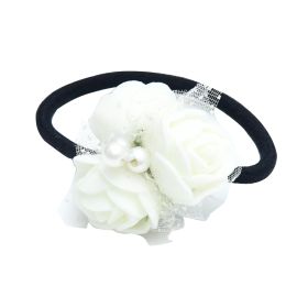 Funkrafts Trendy Ponytail Holder  - White-FUNPOH136