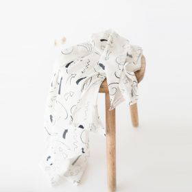 Yellow Doodle-Here, There - Organic Luxury Swaddle