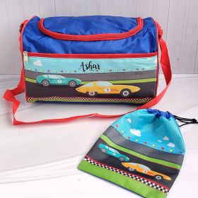 Little Birdies-Travel Bag with Pouch-Car