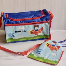 Little Birdies-Travel Bag with Pouch-Plane