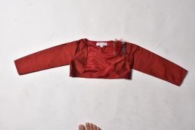 Jelly Jones Maroon shrug with frill detailed