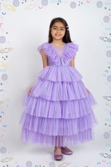 Jelly Jones-Mauve Layered Gown-JJ184