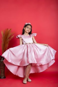 Jelly Jones-Pink Asymmetric Gown-JJ185