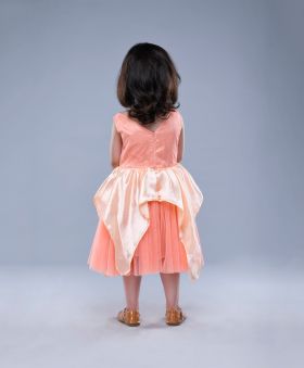 Jelly Jones - Peach Peplum Dress-0 - 12
