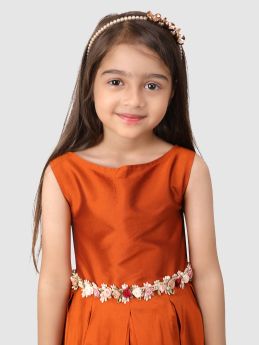 Jelly Jones- Flower Belt Flred Gown -2-3 Years