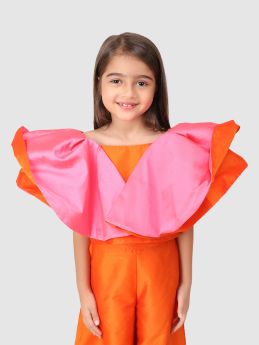 Jelly Jones-Orange Flared Top&amp;Culotte-2-3 Years