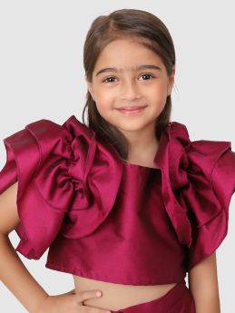 Jelly Jones-Plum flower sleeve top&amp;Pant-2-3 Years
