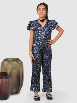 Jelly Jones  foil print cord set Blue-JJ#174