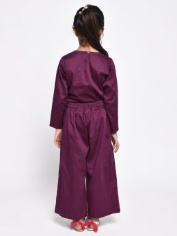 Jelly Jones-Wine Top & Cullote Set
