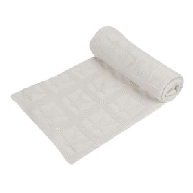 ItsyBoo-Knit Blanket- cream star