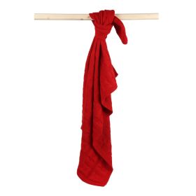 ItsyBoo-Knit Blanket- red star