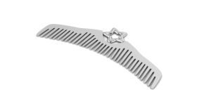 Sterling Silver-Silver Plated Star Baby Comb