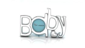 Sterling Silver-Silver Plated Photo Frame for Baby & Kids- The Word BABY